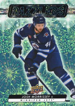 #DZ-49 Josh Morrissey - Winnipeg Jets - 2023-24 Upper Deck - Dazzlers Green Hockey