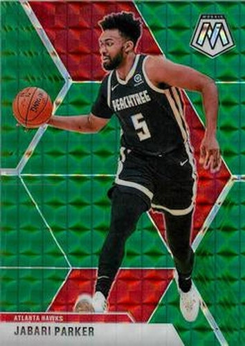 #4 Jabari Parker - Atlanta Hawks - 2019-20 Panini Mosaic - Green Prizm Basketball
