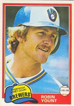 #4 Robin Yount - Milwaukee Brewers - 1981 O-Pee-Chee - Gray Back Baseball