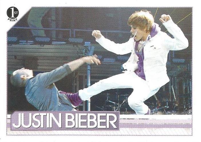 #4 In Trenton, New Jersey, Justin threw in some m - 2010 Panini Justin Bieber