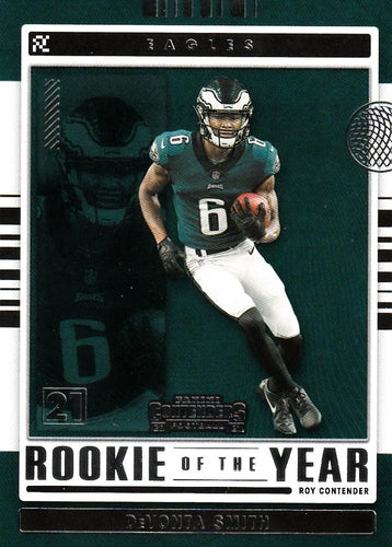 #ROY-DSM DeVonta Smith - Philadelphia Eagles - 2021 Panini Contenders - Rookie of the Year Contenders Football
