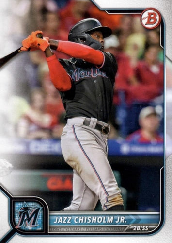 #4 Jazz Chisholm Jr. - Miami Marlins - 2022 Bowman Baseball