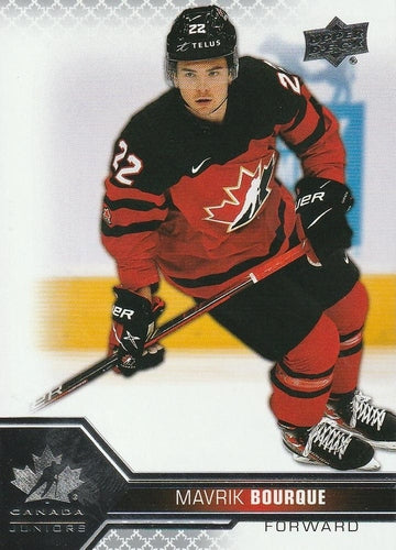 #4 Mavrik Bourque - Canada - 2022-23 Upper Deck Team Canada Juniors Hockey