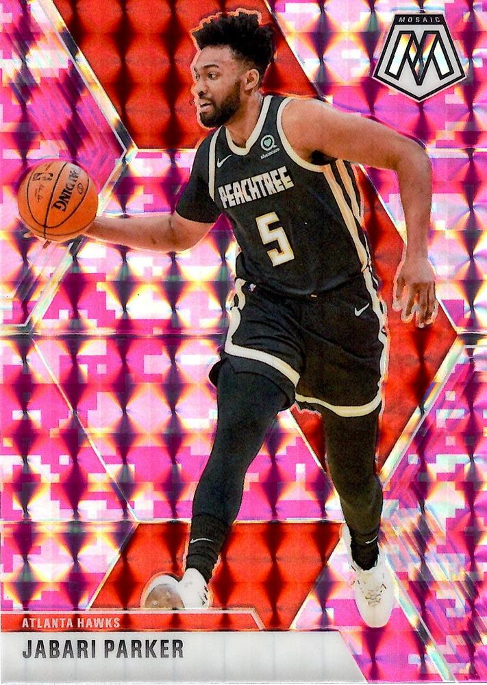 #4 Jabari Parker - Atlanta Hawks - 2019-20 Panini Mosaic - Camo Pink Basketball