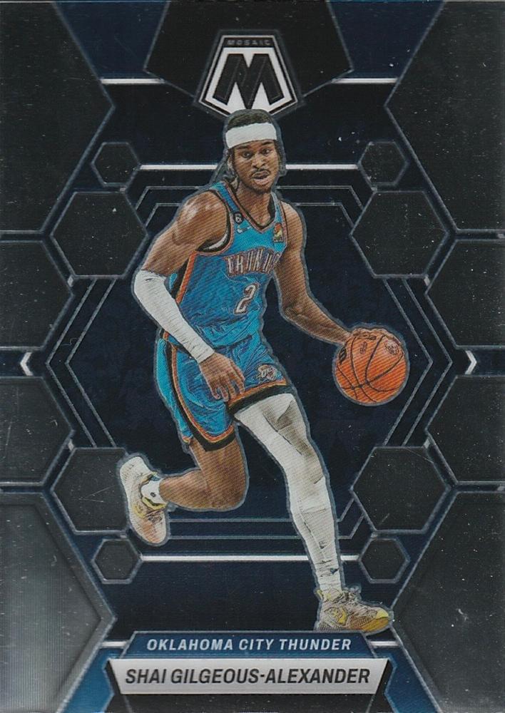 #4 Shai Gilgeous-Alexander - Oklahoma City Thunder - 2022-23 Panini Mosaic Basketball