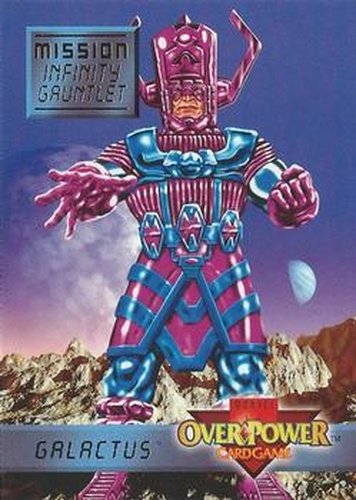 #4 Galactus - "Reality" - 1997 Fleer Spider-Man - Marvel OverPower Mission Infinity Gauntlet
