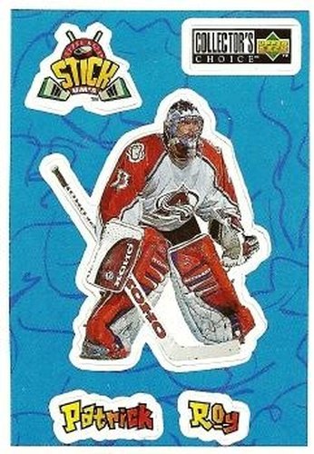 #S4 Patrick Roy - Colorado Avalanche - 1996-97 Collector's Choice - Stick-Ums Hockey