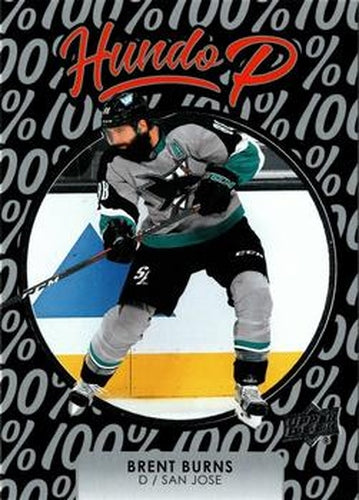 #HP-4 Brent Burns - San Jose Sharks - 2021-22 Upper Deck - Hundo P Hockey