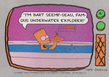#4 I'm Bart Seemp-seau, famous underwater explore - 1990 Topps The Simpsons