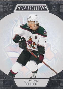 #4 Clayton Keller - Arizona Coyotes - 2022-23 Upper Deck Credentials Hockey