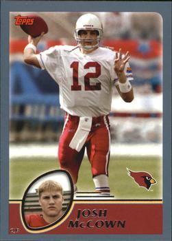 #4 Josh McCown - Arizona Cardinals - 2003 Topps Football