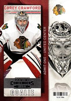 #4 Corey Crawford - Chicago Blackhawks - 2013-14 Panini Contenders Hockey