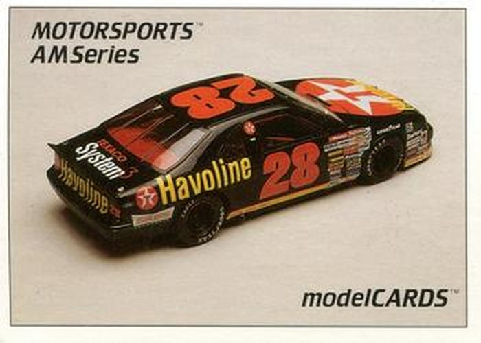 #4 Davey Allison's Car - Robert Yates Racing - 1992 Motorsports Modelcards AM Series Racing
