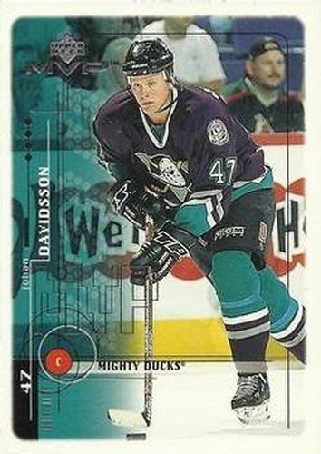 #4 Johan Davidsson - Anaheim Mighty Ducks - 1998-99 Upper Deck MVP Hockey