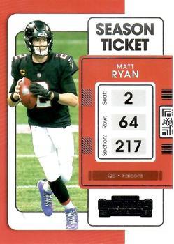 #4 Matt Ryan - Atlanta Falcons - 2021 Panini Contenders Football
