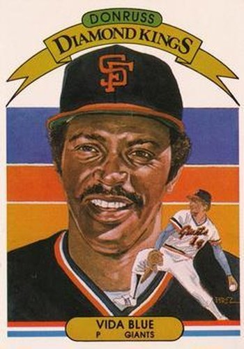 #4 Vida Blue - San Francisco Giants - 1982 Donruss Baseball