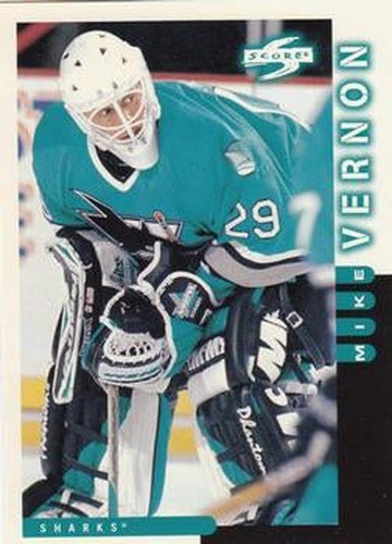 #4 Mike Vernon - San Jose Sharks - 1997-98 Score Hockey