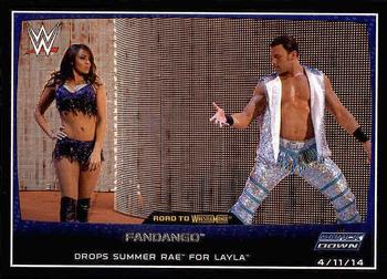 #4 Fandango / Layla - 2015 Topps WWE Road to Wrestlemania Wrestling