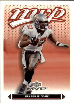 #4 Simeon Rice - Tampa Bay Buccaneers - 2003 Upper Deck MVP Football