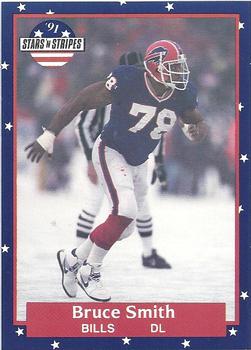 #4 Bruce Smith - Buffalo Bills - 1991 Fleer Stars 'n Stripes Football