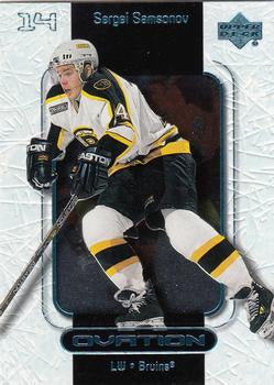 #4 Sergei Samsonov - Boston Bruins - 1999-00 Upper Deck Ovation Hockey