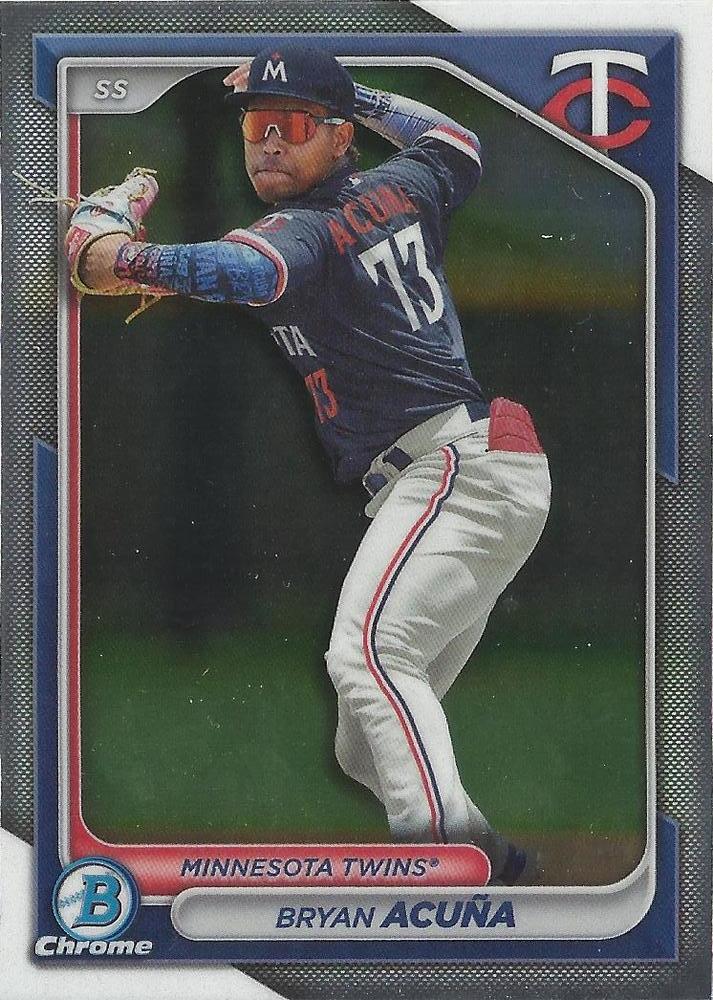 #BCP-4 Bryan Acuna - Minnesota Twins - 2024 Bowman - Chrome Prospects Baseball