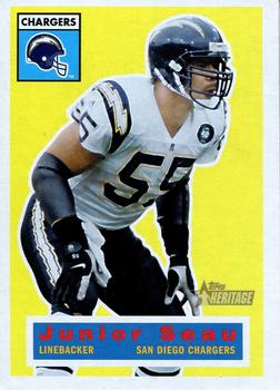 #4 Junior Seau - San Diego Chargers - 2001 Topps Heritage Football