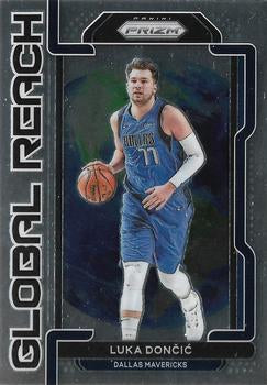 #4 Luka Doncic - Dallas Mavericks - 2021-22 Panini Prizm - Global Reach Basketball