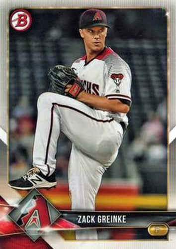 #4 Zack Greinke - Arizona Diamondbacks - 2018 Bowman Baseball