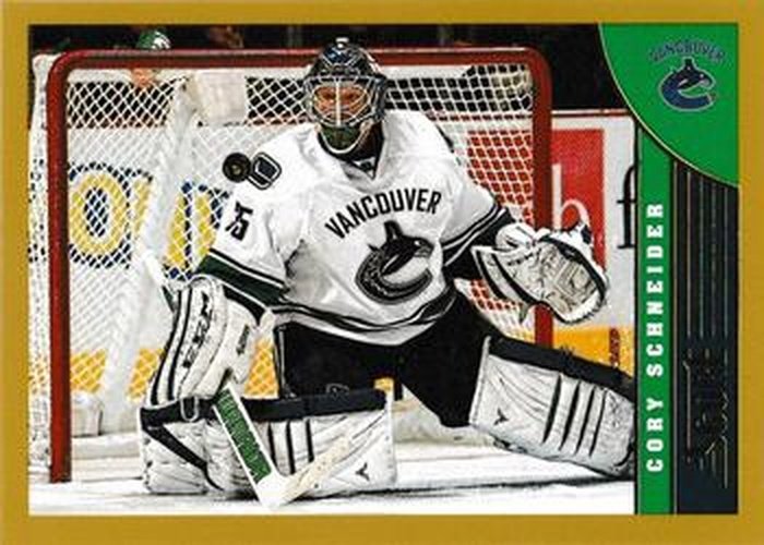 #500 Cory Schneider - Vancouver Canucks - 2013-14 Score - Gold Hockey