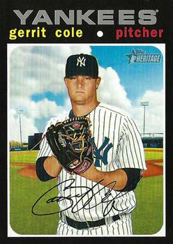 #501b Gerrit Cole - New York Yankees - 2020 Topps Heritage Baseball