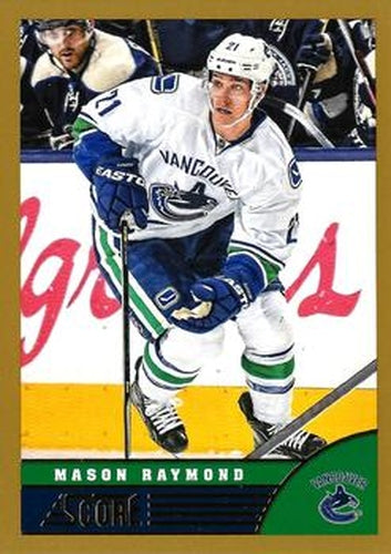 #502 Mason Raymond - Vancouver Canucks - 2013-14 Score - Gold Hockey