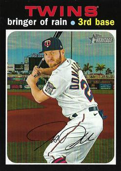 #502f Josh Donaldson - Minnesota Twins - 2020 Topps Heritage Baseball