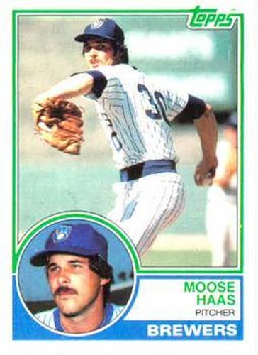 #503 Moose Haas - Milwaukee Brewers - 1983 Topps Baseball