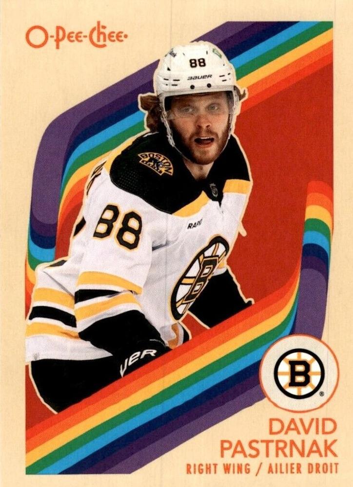 #505 David Pastrnak - Boston Bruins - 2023-24 O-Pee-Chee - Retro Hockey