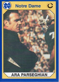 #50 Ara Parseghian - Notre Dame Fighting Irish - 1990 Collegiate Collection Notre Dame Football