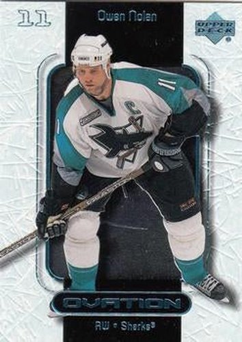 #50 Owen Nolan - San Jose Sharks - 1999-00 Upper Deck Ovation Hockey