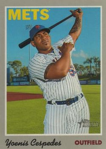 #50 Yoenis Cespedes - New York Mets - 2019 Topps Heritage Baseball