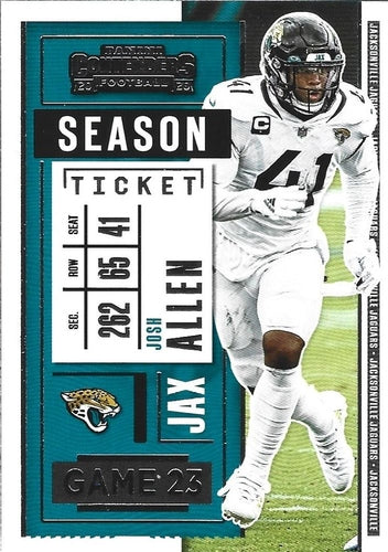 #50 Josh Allen - Jacksonville Jaguars - 2020 Panini Contenders Football