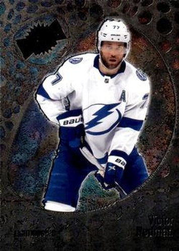 #50 Victor Hedman - Tampa Bay Lightning - 2022-23 SkyBox Metal Universe Hockey