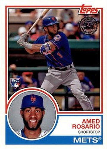 #83-50 Amed Rosario - New York Mets - 2018 Topps - 1983 Topps Baseball 35th Anniversary Baseball