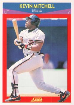 #50 Kevin Mitchell - San Francisco Giants - 1990 Score 100 Superstars Baseball