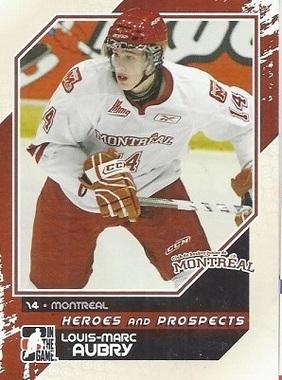 #50 Louis-Marc Aubry - Montreal Juniors - 2010-11 In The Game Heroes and Prospects Hockey