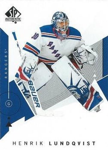 #50 Henrik Lundqvist - New York Rangers - 2018-19 SP Authentic Hockey