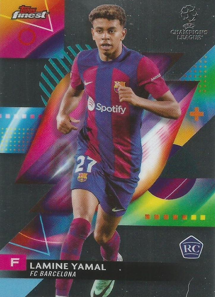 #50 Lamine Yamal - FC Barcelona - 2023-24 Finest UEFA Club Competitions Soccer