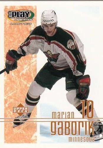 #50 Marian Gaborik - Minnesota Wild - 2001-02 Upper Deck Playmakers Hockey