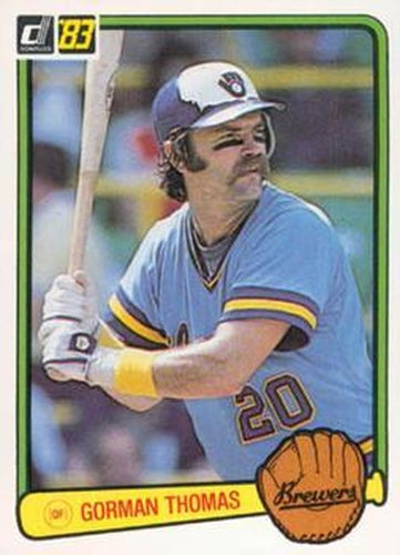 #510 Gorman Thomas - Milwaukee Brewers - 1983 Donruss Baseball