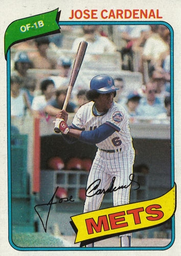 #512 Jose Cardenal - New York Mets - 1980 Topps Baseball