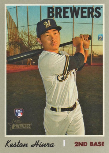 #512 Keston Hiura - Milwaukee Brewers - 2019 Topps Heritage Baseball