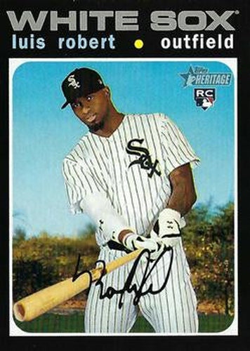 #512c Luis Robert - Chicago White Sox - 2020 Topps Heritage Baseball